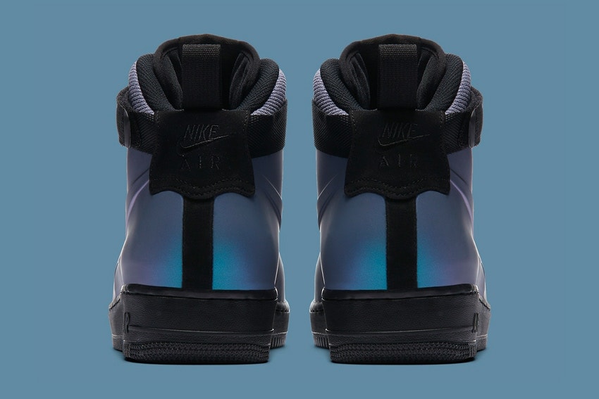Nike Air Force 1 Foamposite Montante Bleu Noir 
