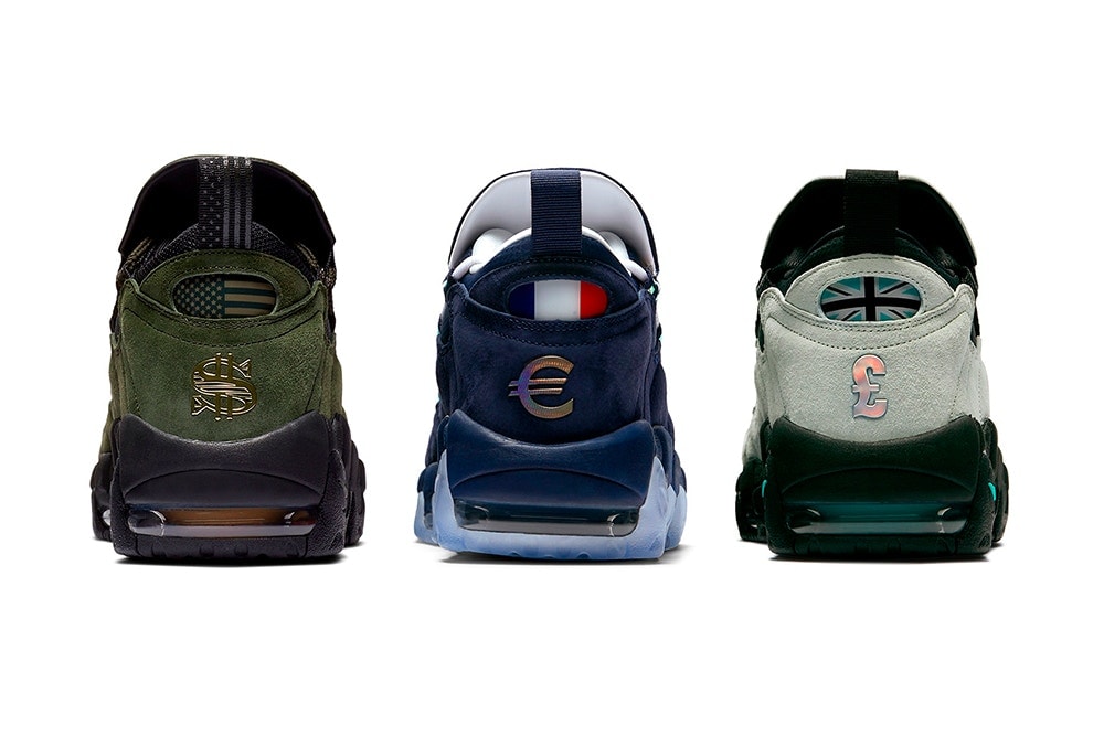 Lookook Nike Air More Money Pack "Global Currency" Sur Fond Blanc