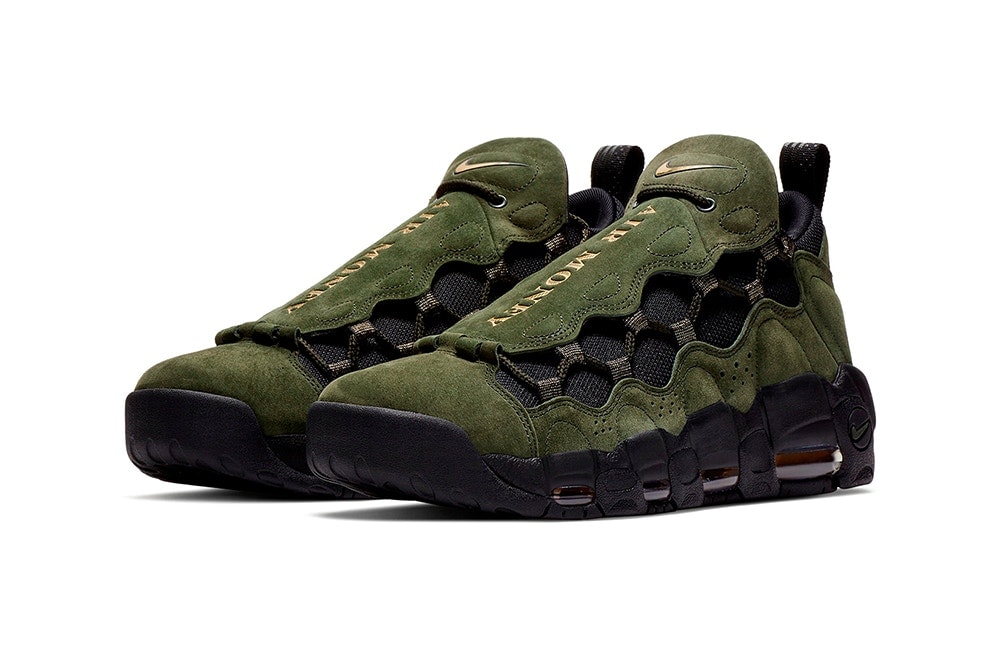 Lookook Nike Air More Money Pack "Global Currency" Sur Fond Blanc