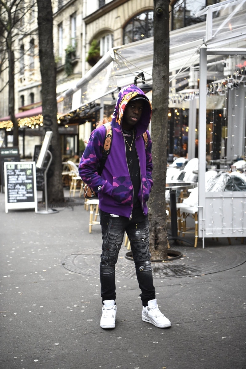 Street style Paris BAPE