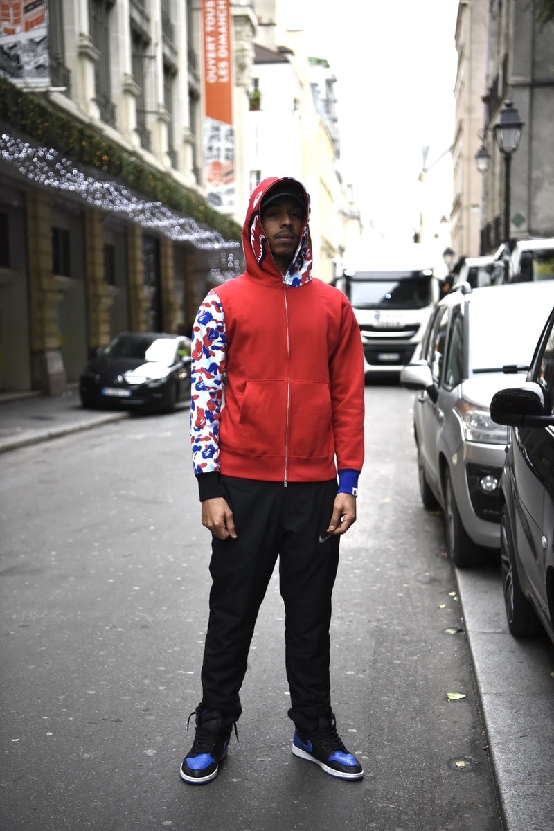 Street style Paris BAPE