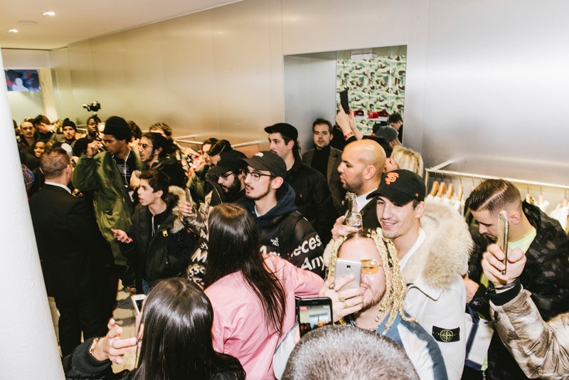 BAPE Store Paris Lancement Jaguar Marais Neige