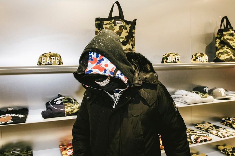 BAPE Store Paris Lancement Jaguar Marais Neige
