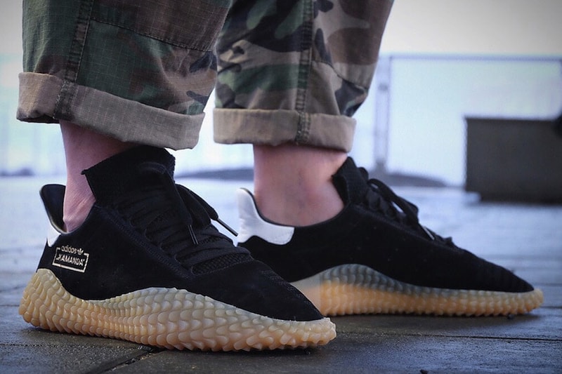 adidas Originals Kamanda Nubuck Noir Semelle Épaisse Gomme
