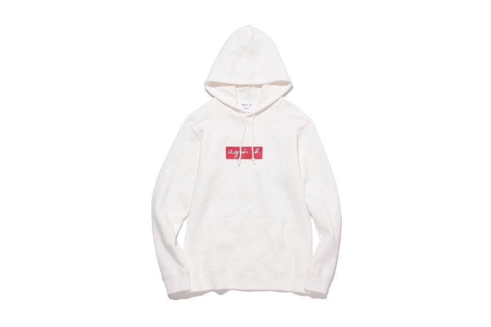 Hoodies Blancs et Noirs Agnès B. & ADAM ET ROPÉ Logo Box