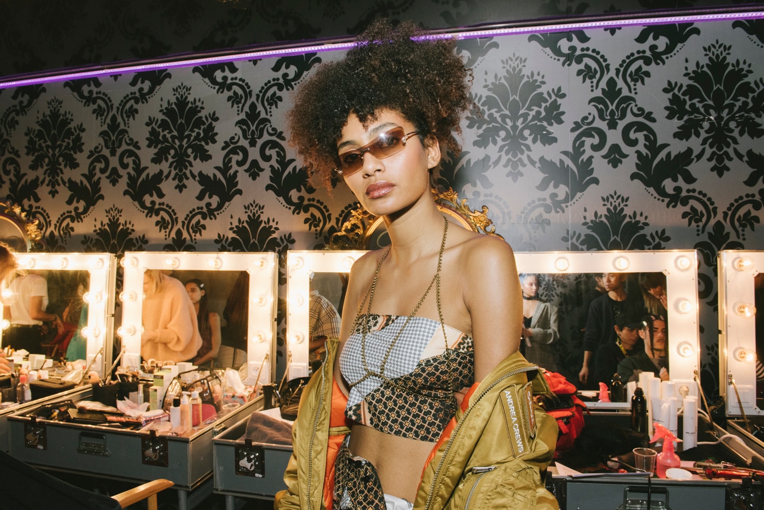 Backstages Du Défilé Automne/Hiver 2018 D'Andrea Crews