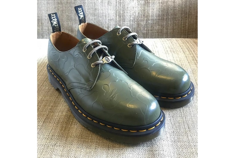 Three-Eye Shoes BAPE X Dr.Martens Coloris Vert