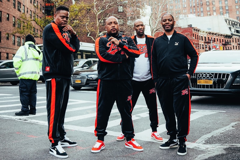 FUBU PUMA Survêtement Noir Rouge PUMA SUEDE Daymond John Keith Perrin J. Alexander Martin Carl Brown