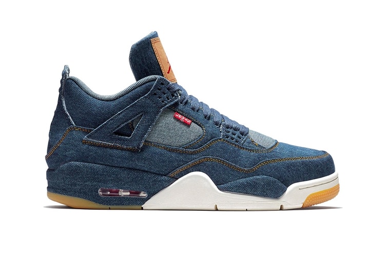 Gros Plan Sur La Levi's x Air Jordan 4