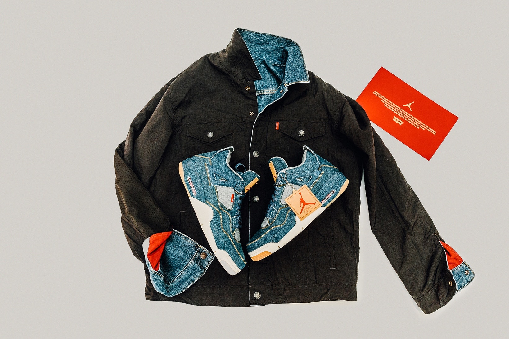 Jordan Brand Levi's Air Jordan 4 Veste Jean Réversible Flight Suit