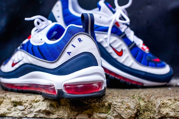 Air Max 98 Tricolore Rouge, Blanc, Bleu Gundam