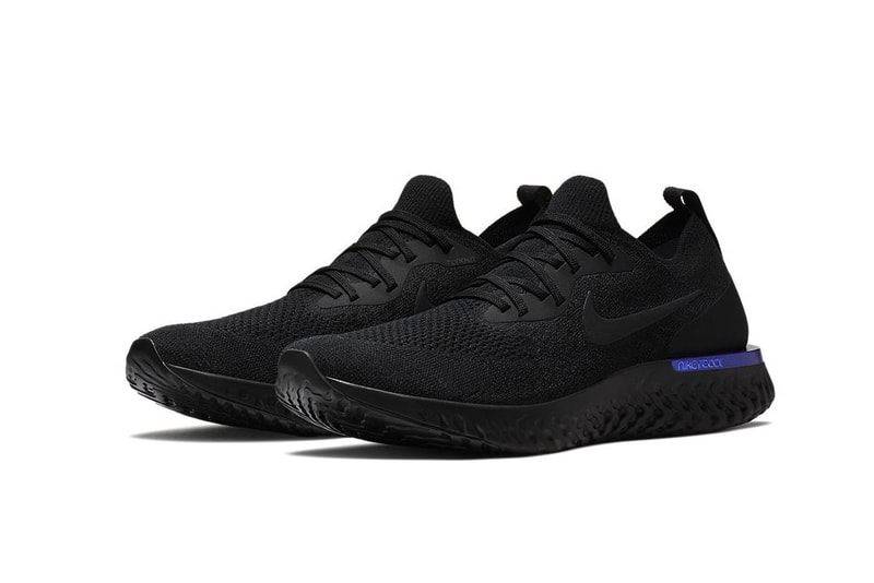 La Nike Epic React Flyknit Arrive En "Black/Racer Blue"