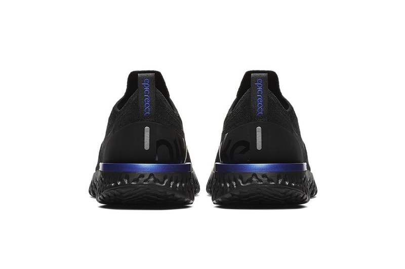 La Nike Epic React Flyknit Arrive En "Black/Racer Blue"