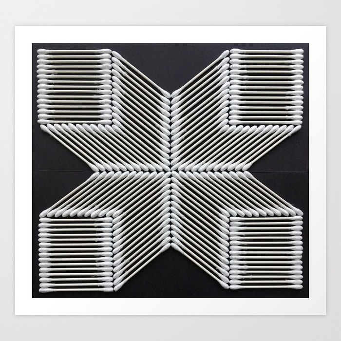 "Qtip-top Forme" Oeuvre Adam Hillman