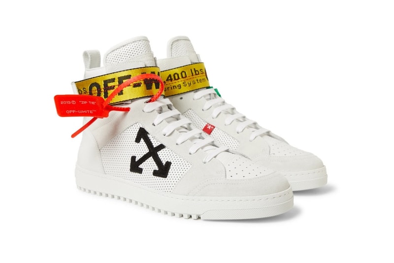 "Industrial Tape" Off-White ™ Basket Haute Coloris Blanc