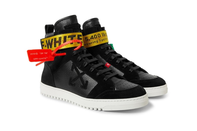 "Industrial Tape" Off-White ™ Basket Haute Coloris Blanc