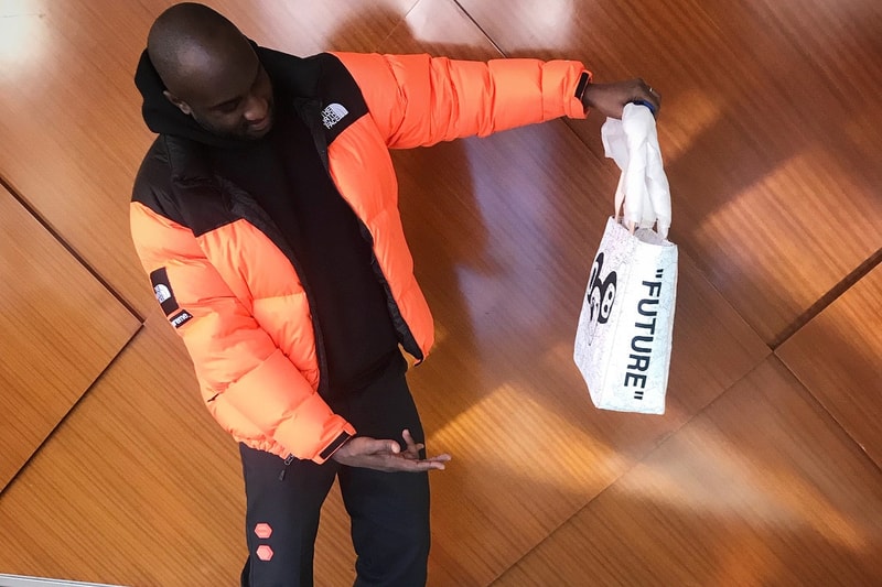 Virgil Abloh Instagram Takashi Murakami Tote Bag Collaboration "history"