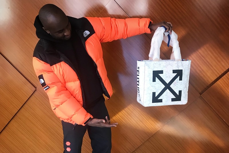 Virgil Abloh Instagram Takashi Murakami Tote Bag Collaboration "history"