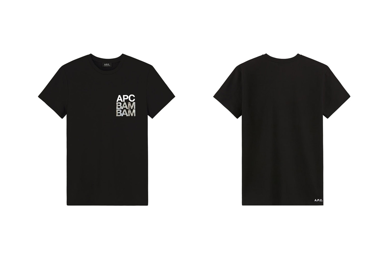 A.P.C. BAM BAM T-Shirts Manches Longues Courtes Noir