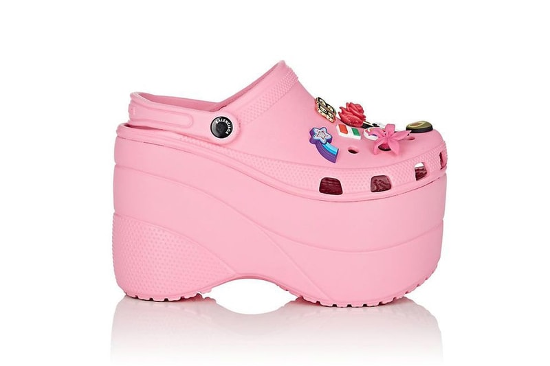 Balenciaga Crocs Compensée Jibitz Rose Brun