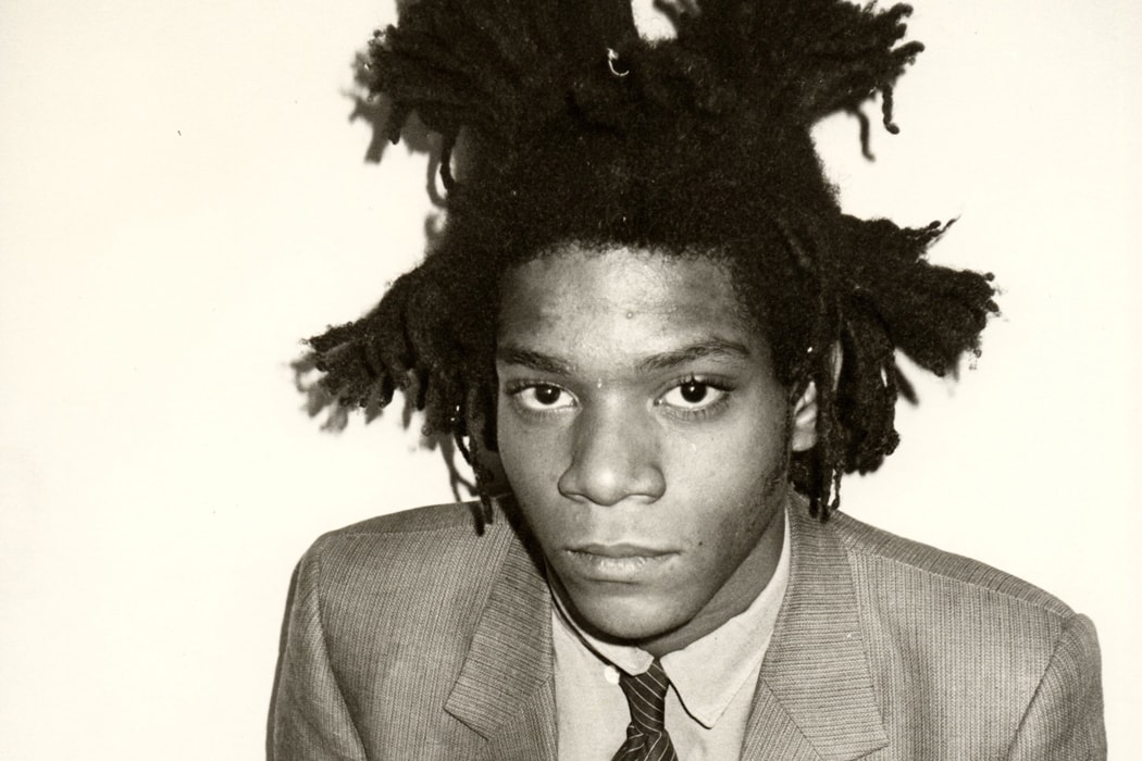 Portrait De Jean-Michel Basquiat En Noir et Blanc