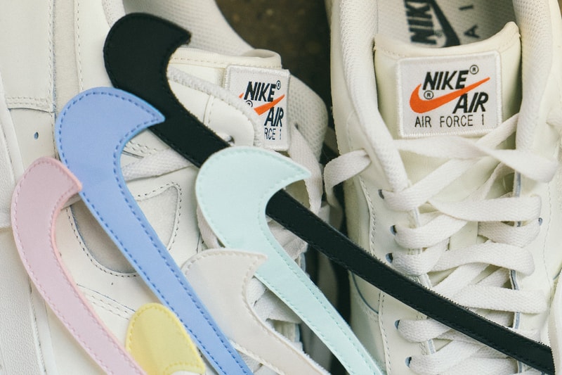 Gros Plan Sur La Nike Air Force 1 "Swoosh Pack"