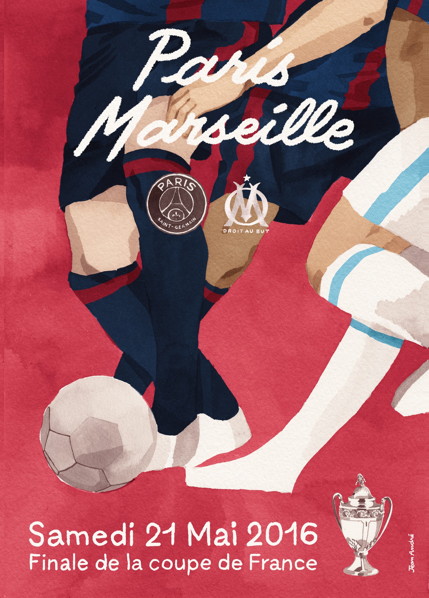 Poster Officiel Du Match PSG/ Real Madrid