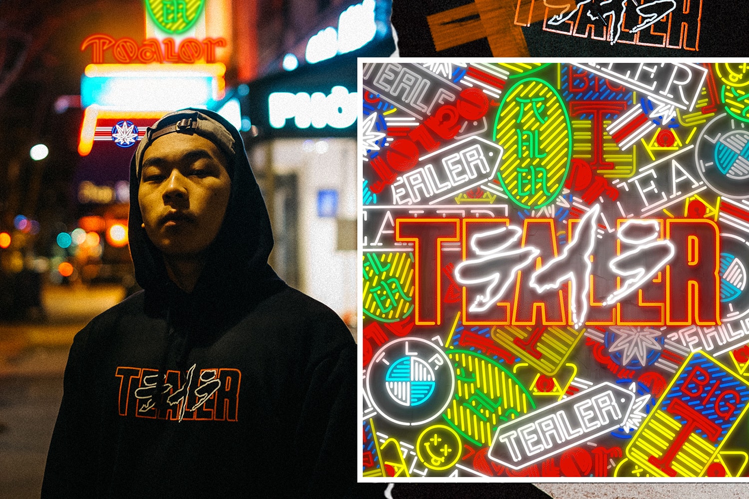 Tealer Collection Capsule Yeojun Yoon Néons Hoodie T-Shirt Coques