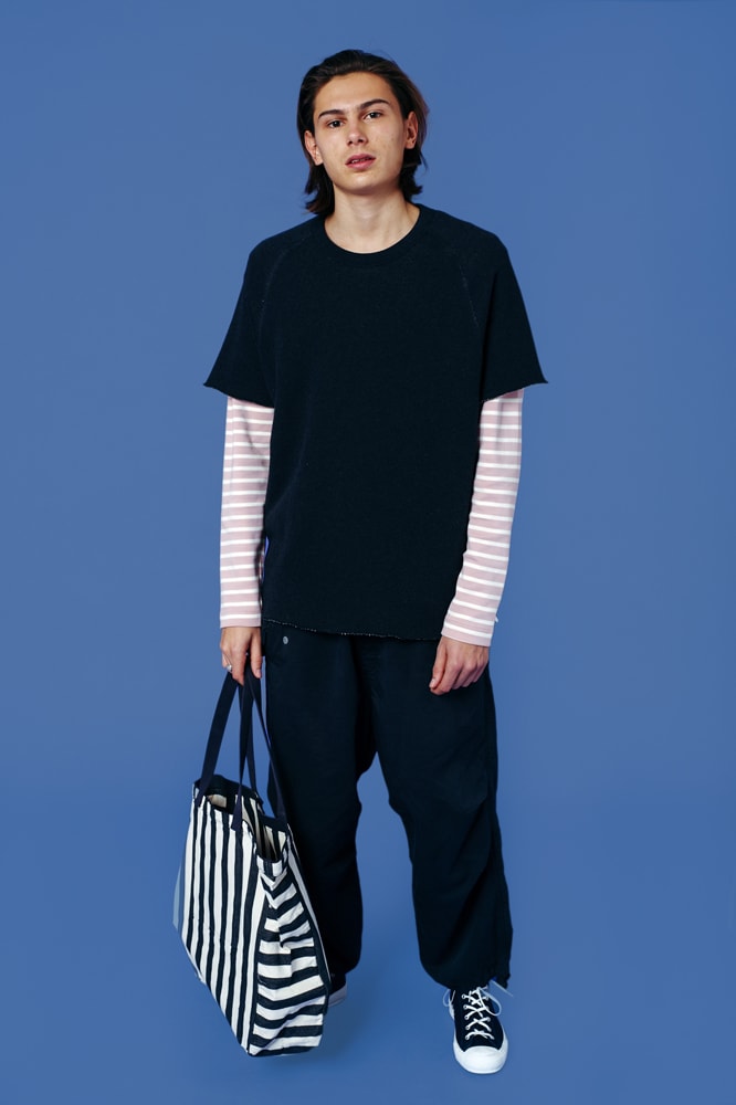 YMC Armor-Lux Marinières Bleu Marine Rose Vert Pastel