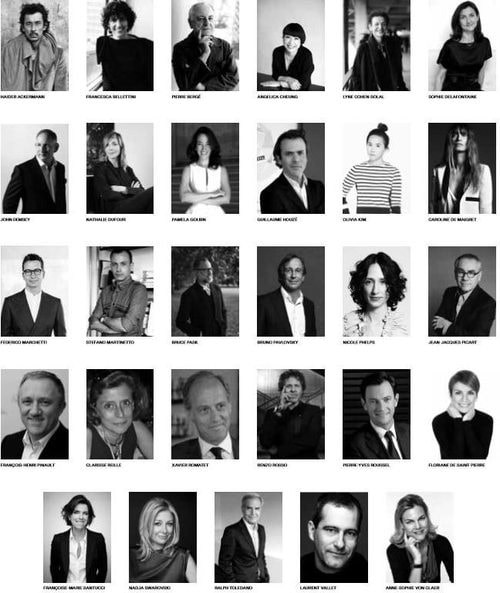 Caroline de Maigret Renzo Rosso Xavier Clergerie ANDAM Jury 2018 Joseph Ghosn Xavier Romatet