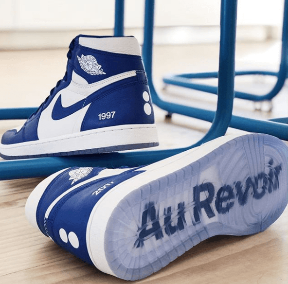 Air Jordan 1 colette Bleu et Blanc