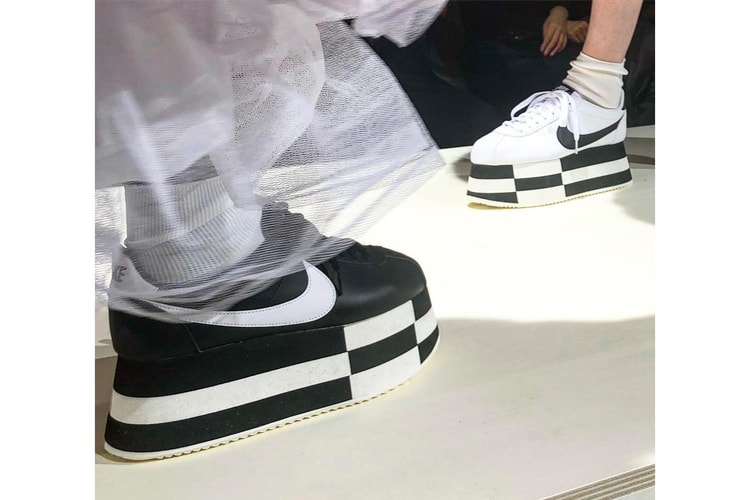 COMME des GARÇONS Dévoile Une Paire De Nike Cortez À Plateforme