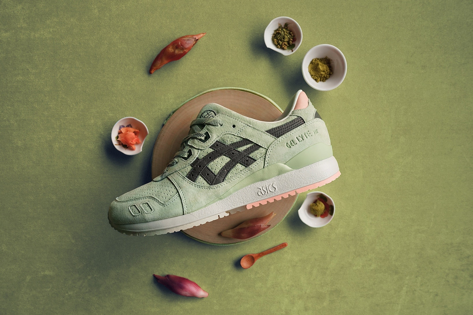 END. ASICS Gel Lyte III Wasabi