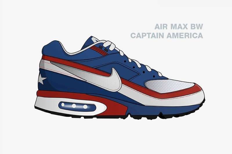 Illustrateur Imagine Collaboration Nike Avengers