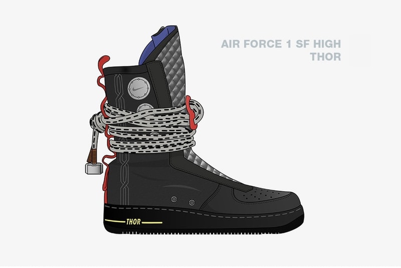 Illustrateur Imagine Collaboration Nike Avengers