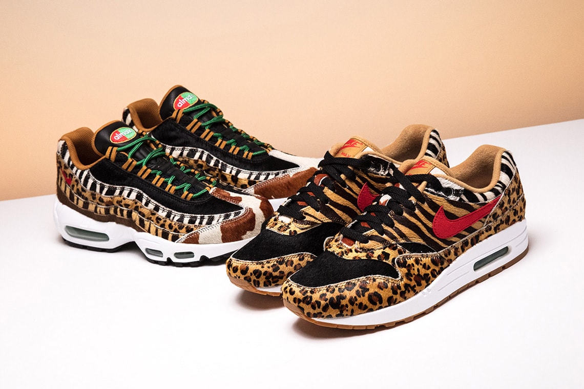 Sneakers Sorties Semaine Nike Atmos Animal Pack 2018 Air Max 1 Air Max 95