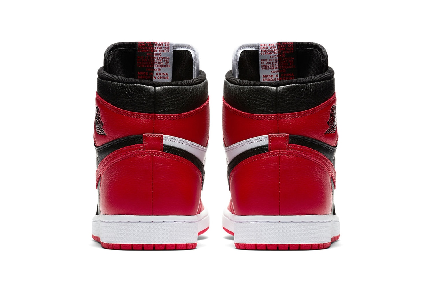 Sneakers Air Jordan 1 Rouge, Blanc et Noir