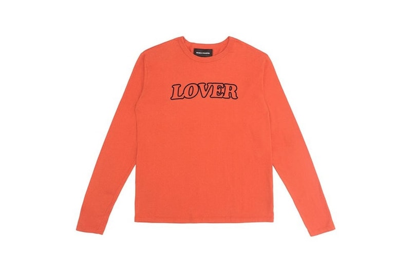 Sweat à capuche orange Lover