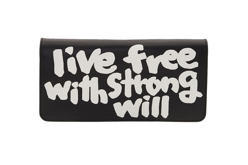 Portefeuille COMME des GARÇONS "Live Free With Strong Will"