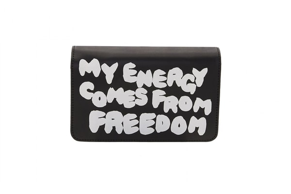 Portefeuille COMME des GARÇONS "Live Free With Strong Will"