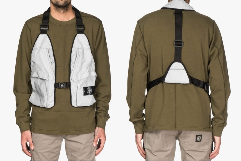 Stone Island Garment Dye Vest Utility Overalls
