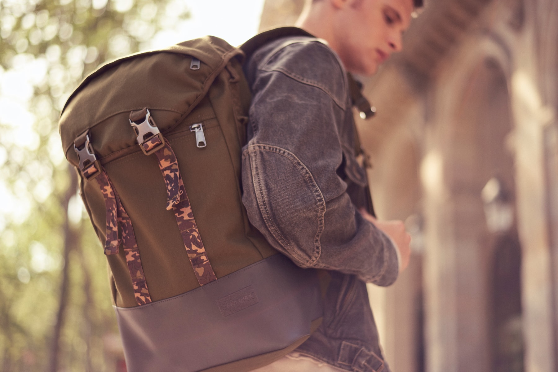 eastpak, sac à dos, armée, camo