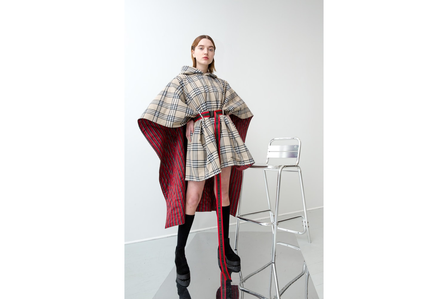 andrea crews, collection, automne, hiver, 2018, tartan, burberry