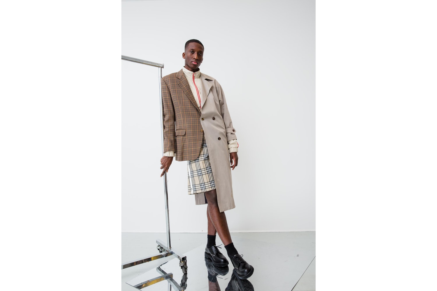 andrea crews, collection, automne, hiver, 2018, tartan, burberry