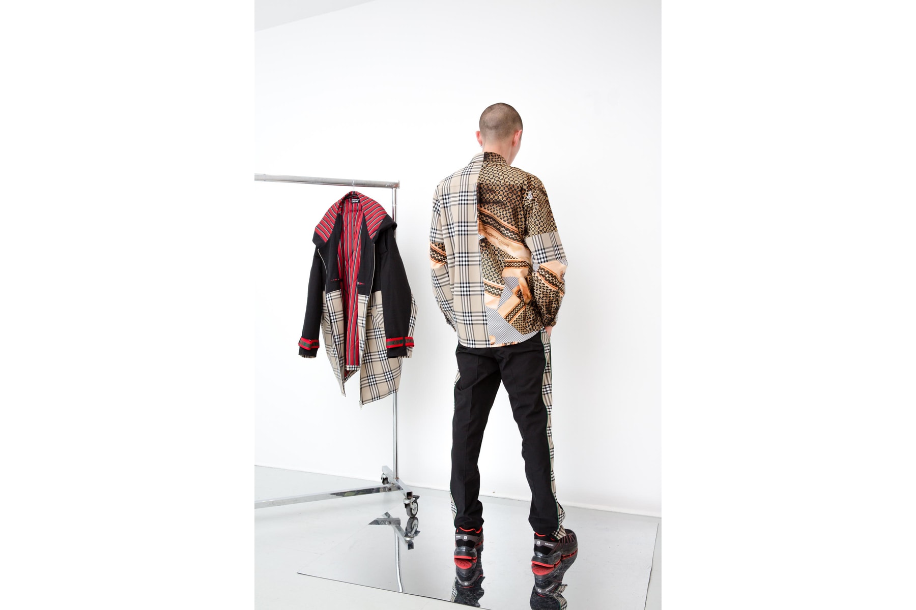 andrea crews, collection, automne, hiver, 2018, tartan, burberry