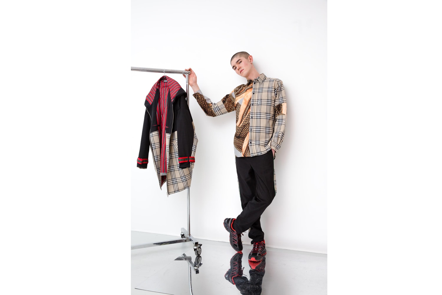 andrea crews, collection, automne, hiver, 2018, tartan, burberry