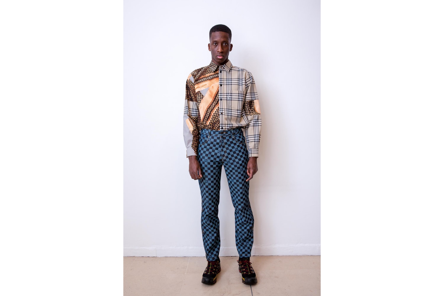 andrea crews, collection, automne, hiver, 2018, tartan, burberry
