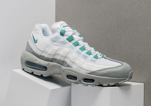 Nike Air Max 95 turquoise blanche grise