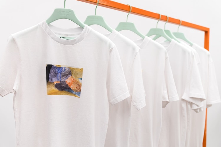 Nouveaux Aperçus Du T-Shirt Off-White™ Pour L’Exposition "FRIENDS" De Lucien Smith