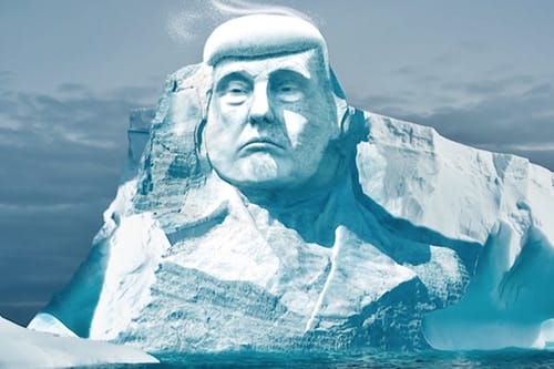 Le Visage De Donald Trump Sera Peut-Être Sculpté Sur Un Glacier Pour $500, 000 USD